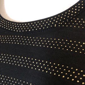 GAP Black Gold Studded Tank Top S